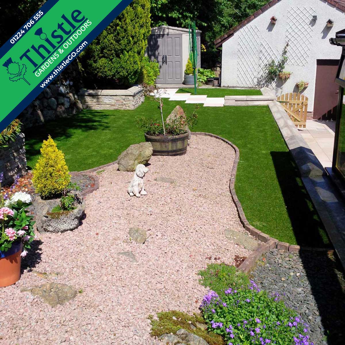 Thistle Artificial Grass Aberdeen, Aberdeenshire & North East Scotland: Back Gardens