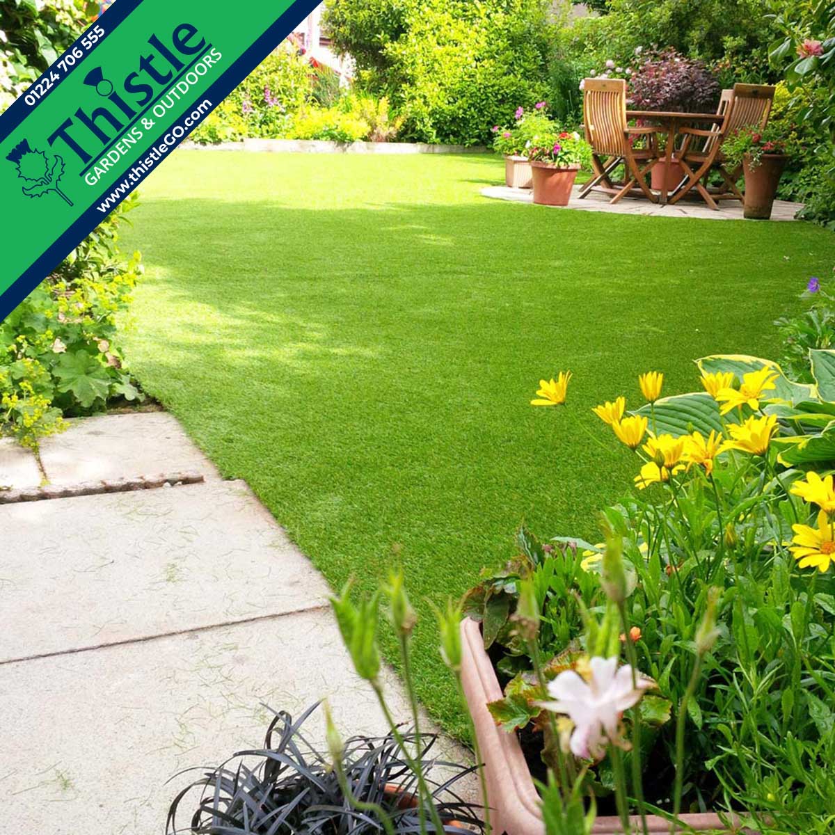 Thistle Artificial Grass Aberdeen, Aberdeenshire & North East Scotland: Front Gardens