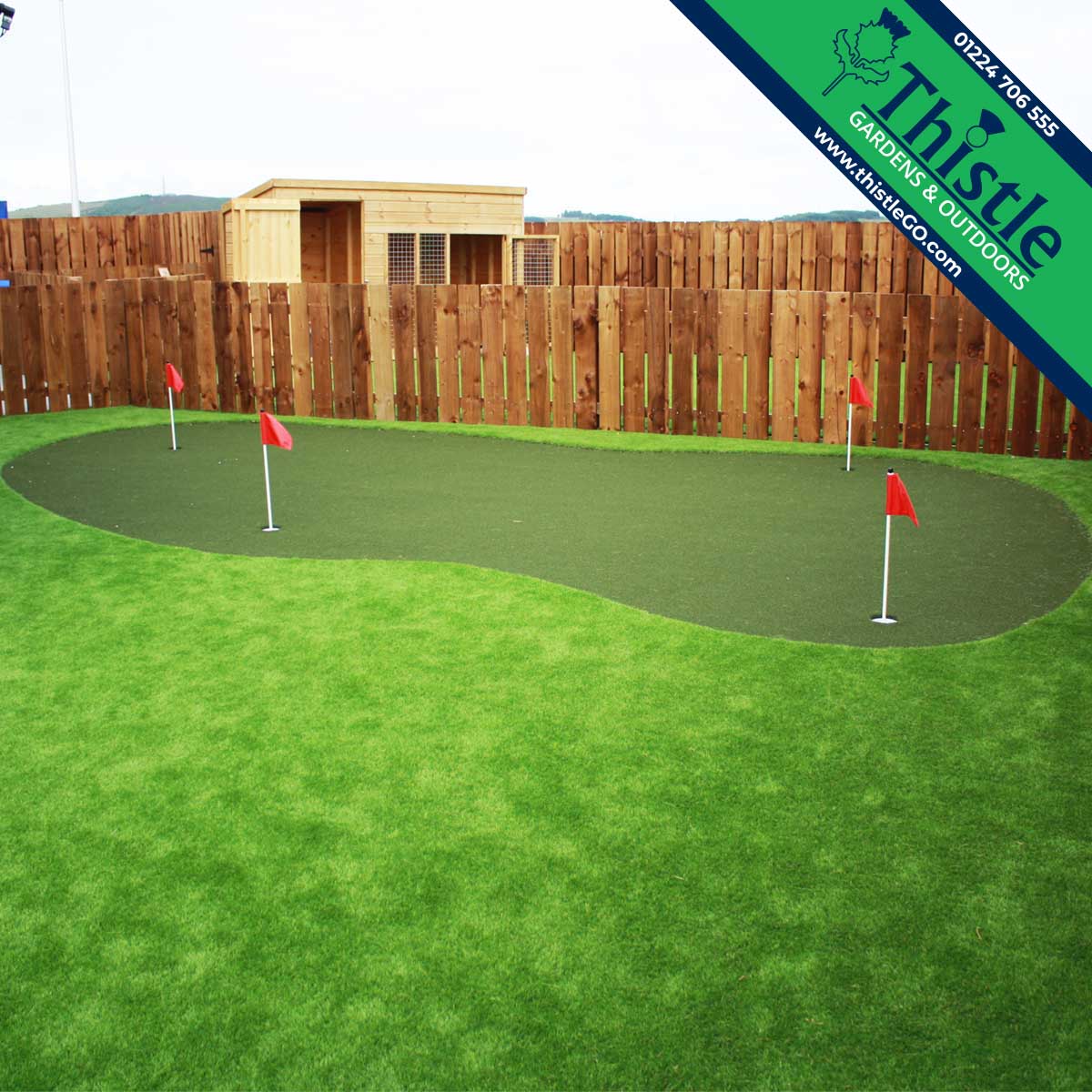 Thistle Artificial Grass Aberdeen, Aberdeenshire & North East Scotland: Putting Greens, Practice Areas & Golf Simulators