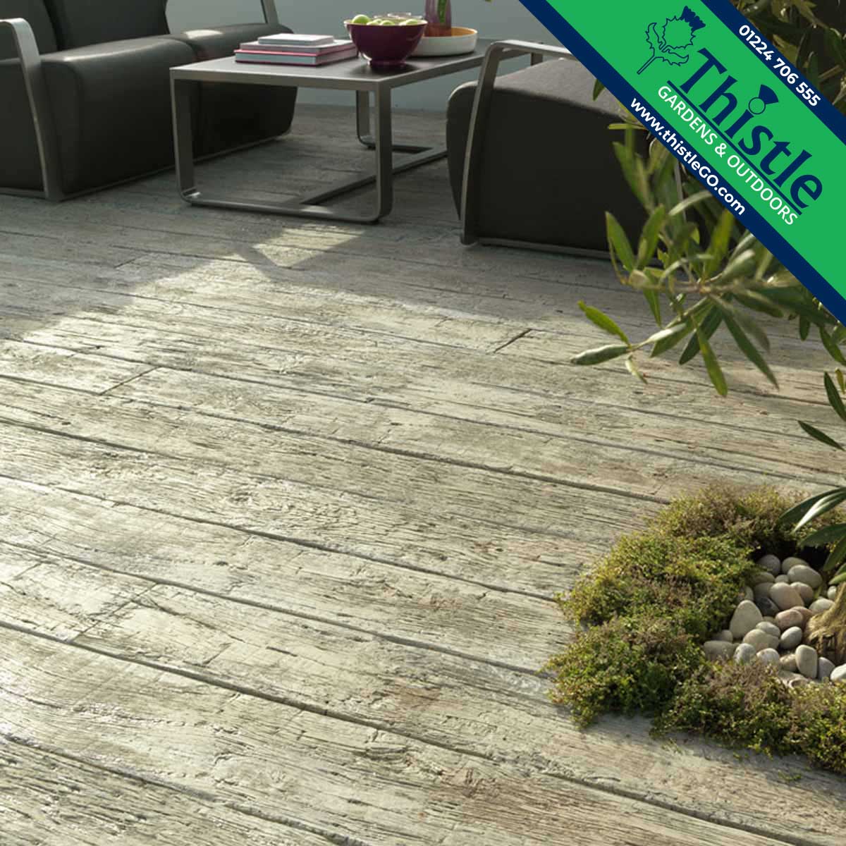 Weathered Oak Composite Decking in Driftwood