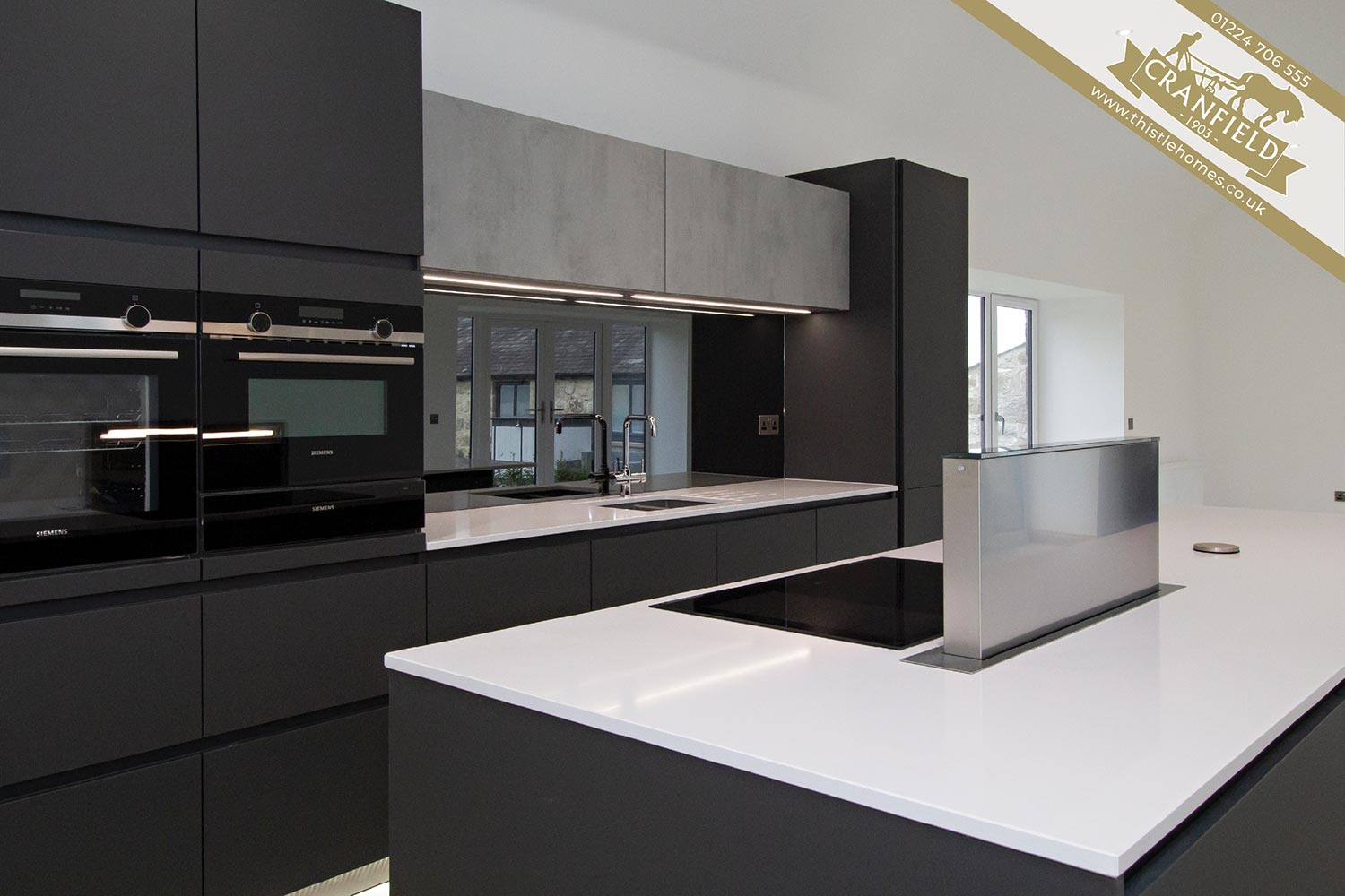 Cranfield by Thistle Homes Aberdeen: Plot 2 Fitted Kitchen with Integrated Siemens Appliances