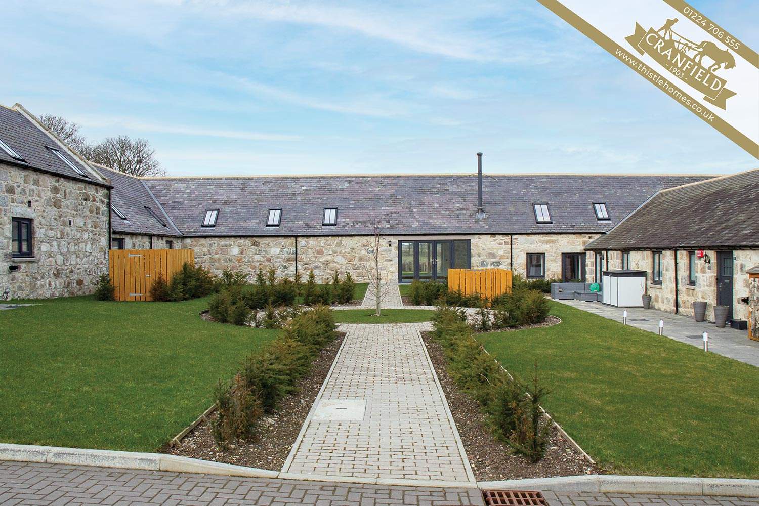 Cranfield by Thistle Homes Aberdeen: Plot 2 Shared Central Courtyard