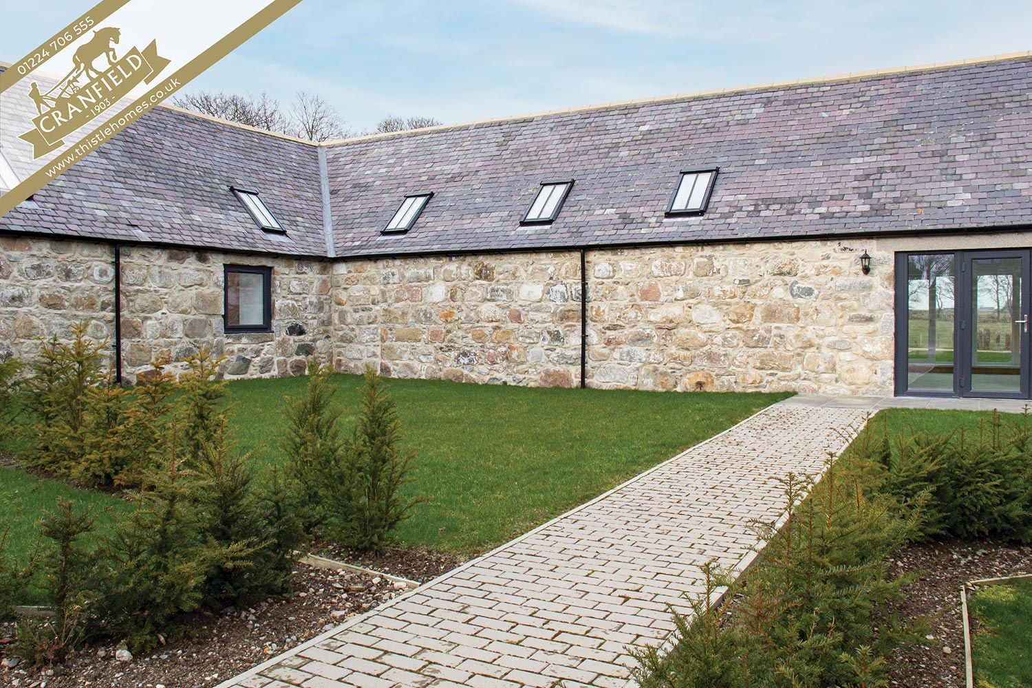 Cranfield by Thistle Homes Aberdeen: Plot 2 Courtyard Private Garden Space